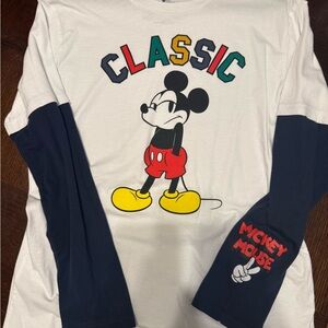 Disney Mickey Mouse Classic men’s shirt - White and Blue